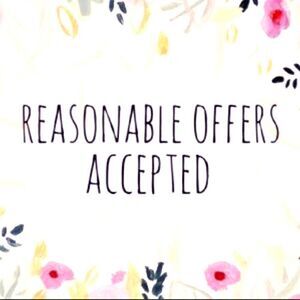 Reasonable offers accepted 